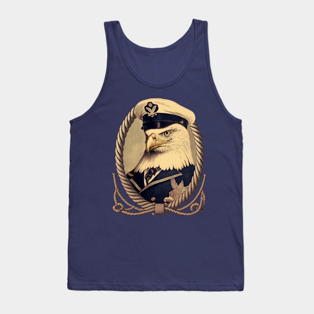 Sailor Eagle Tank Top by MitchLudwig